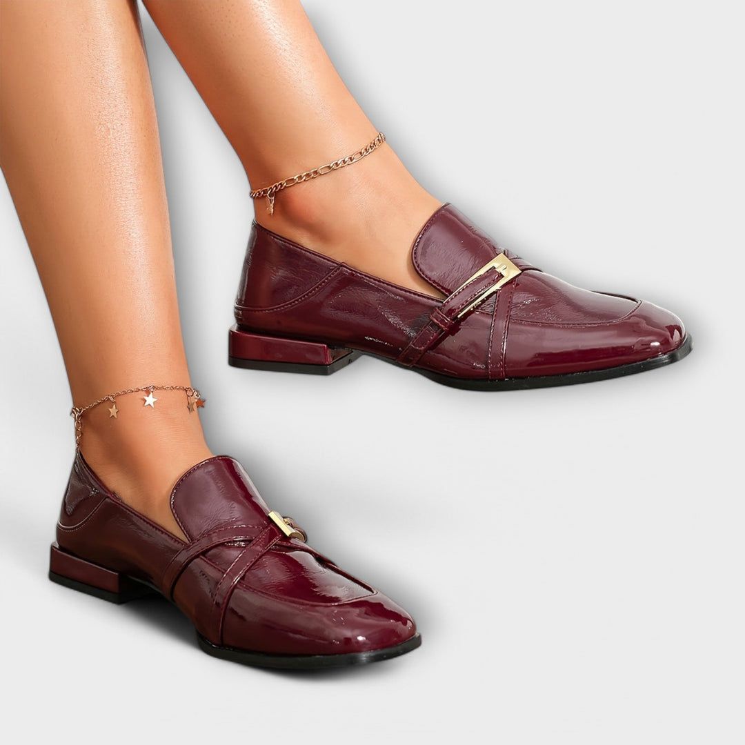 Izabela - Burgundy moccasins