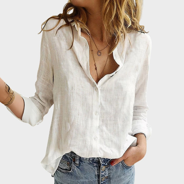 Jitřenka – Hand-sewn blouse made of natural linen