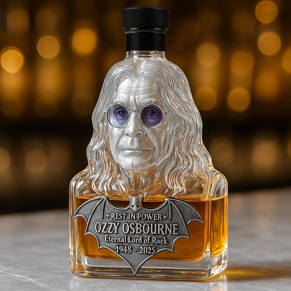 Eternizat üvegben — whisky üveg Ozzy Osbourne tiszteletére
