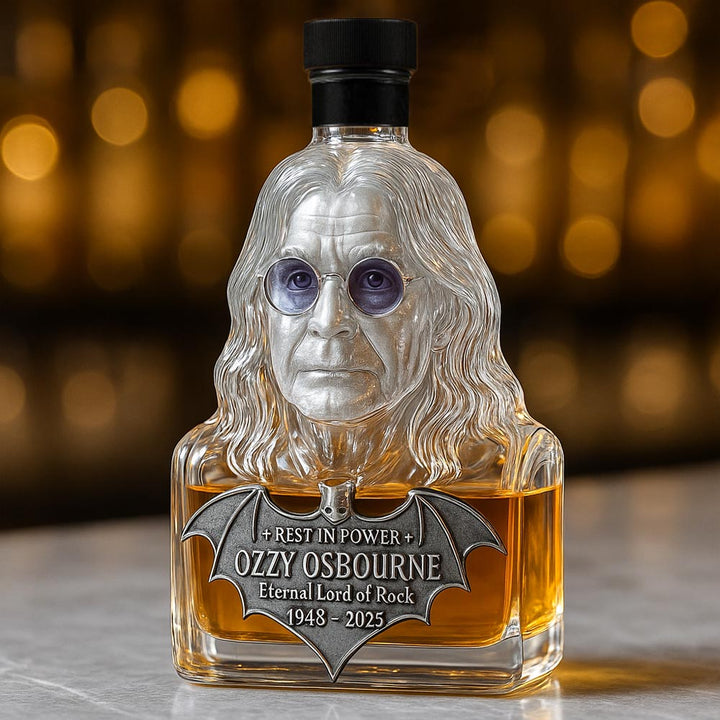Eternizat üvegben — whisky üveg Ozzy Osbourne tiszteletére