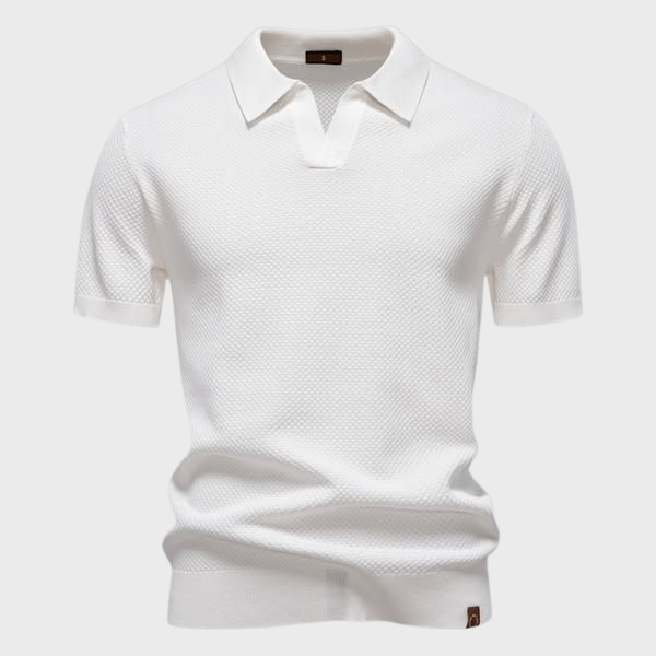 Vavřinec – Prémium póló elegáns nyitott gallérral