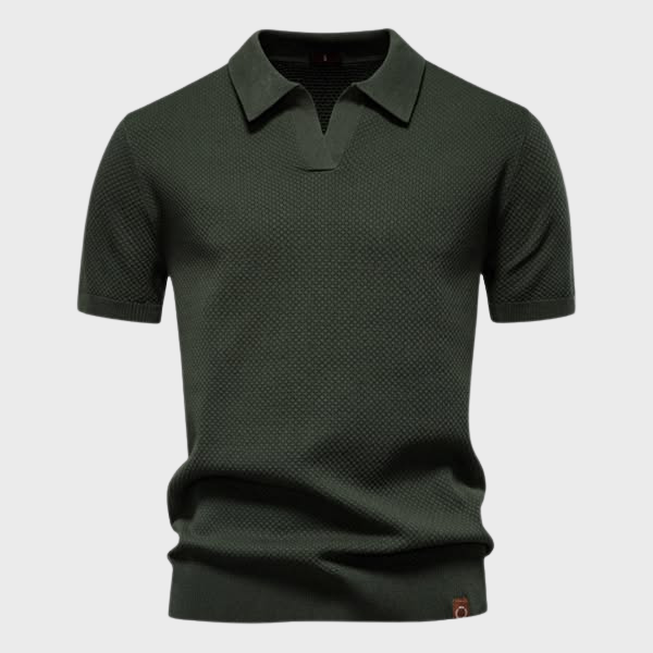 Vavřinec – Prémium póló elegáns nyitott gallérral