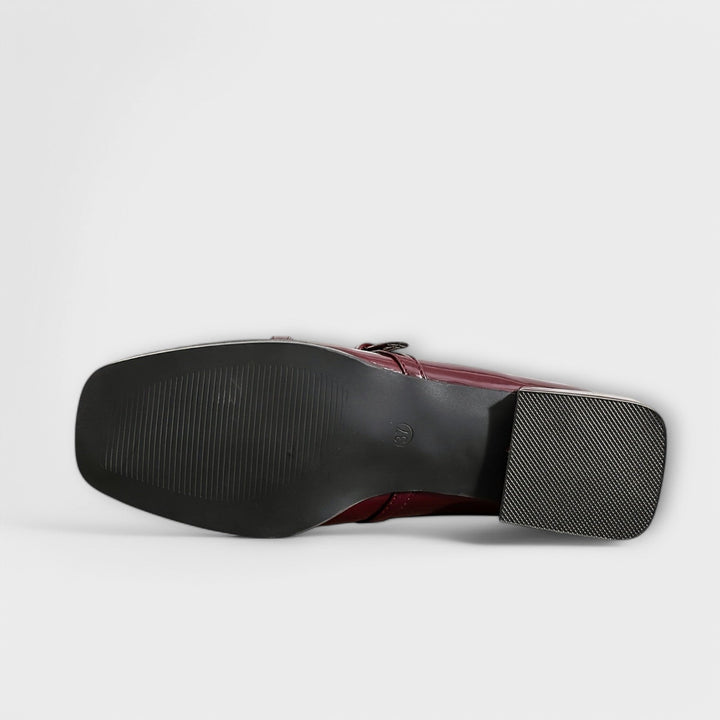 Izabela - Burgundy moccasins
