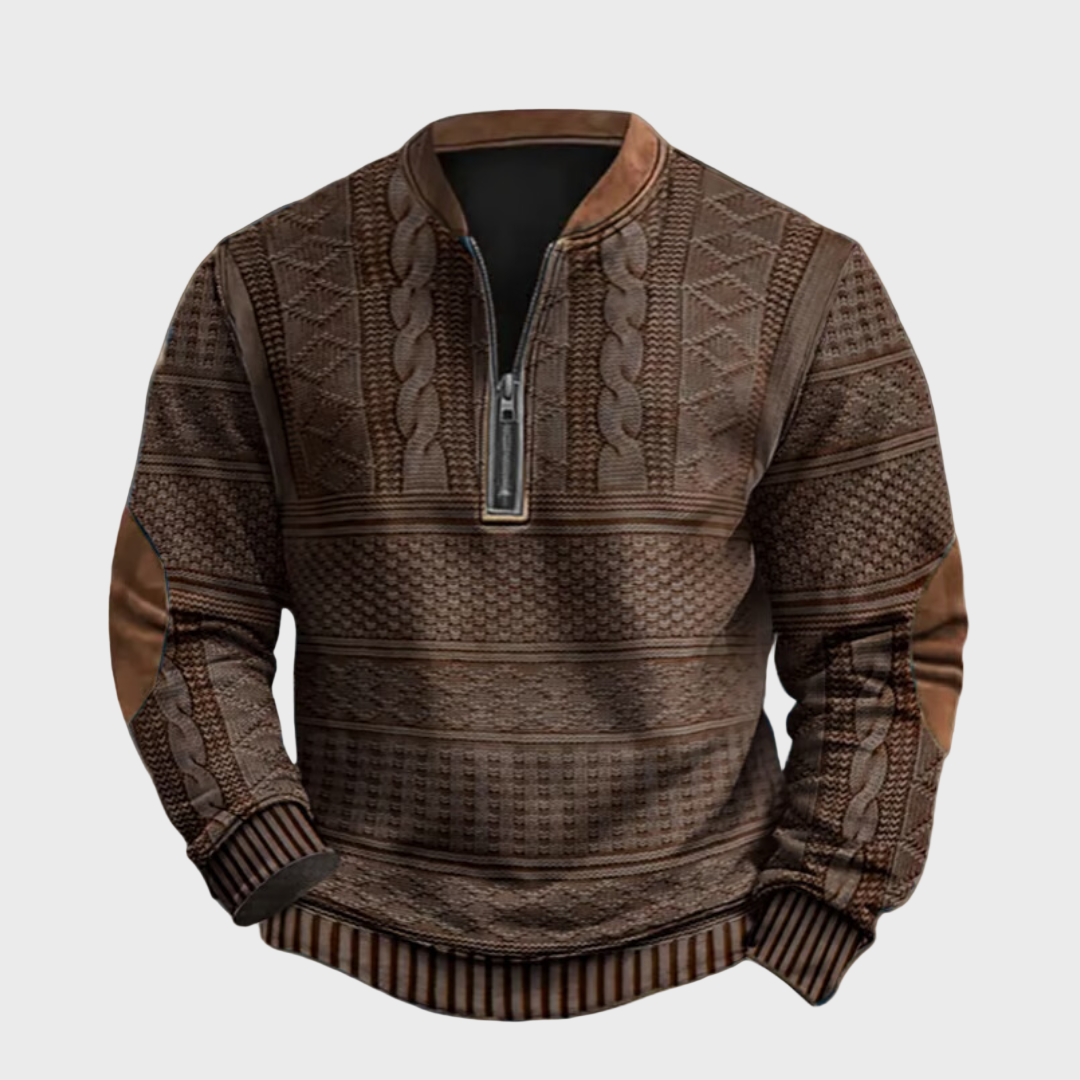 Antonín - Knitted sweater with fastening