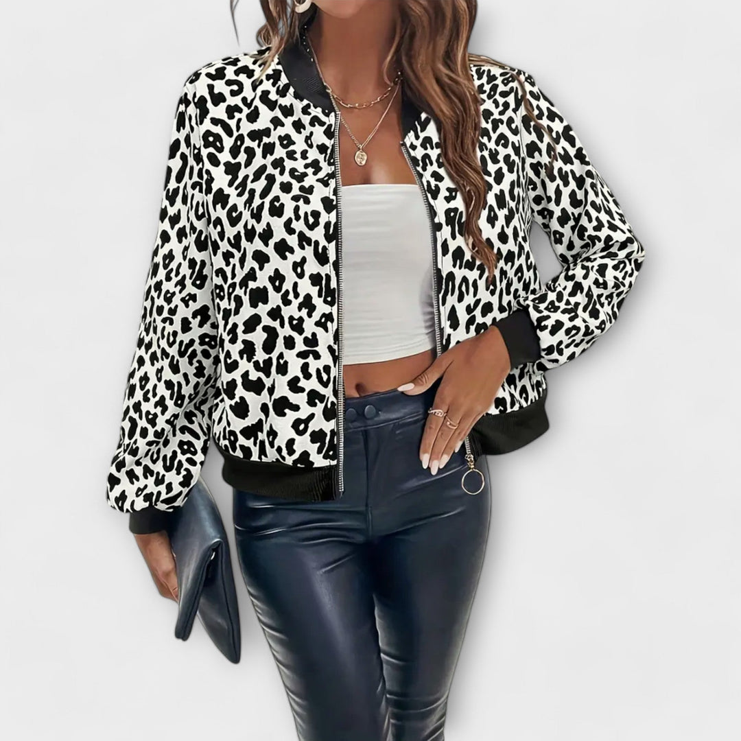 Rachel - Elegáns leopárdmintás kabát