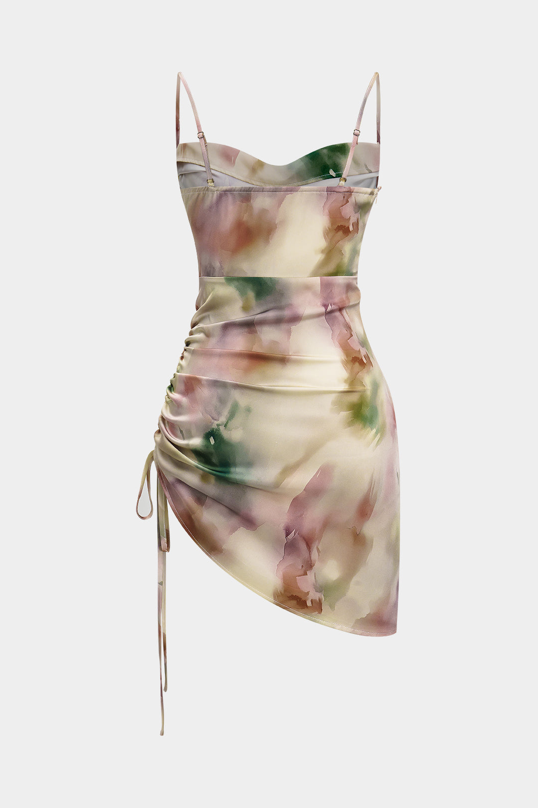 Božena – Kivágott mini ruha tie-dye mintával