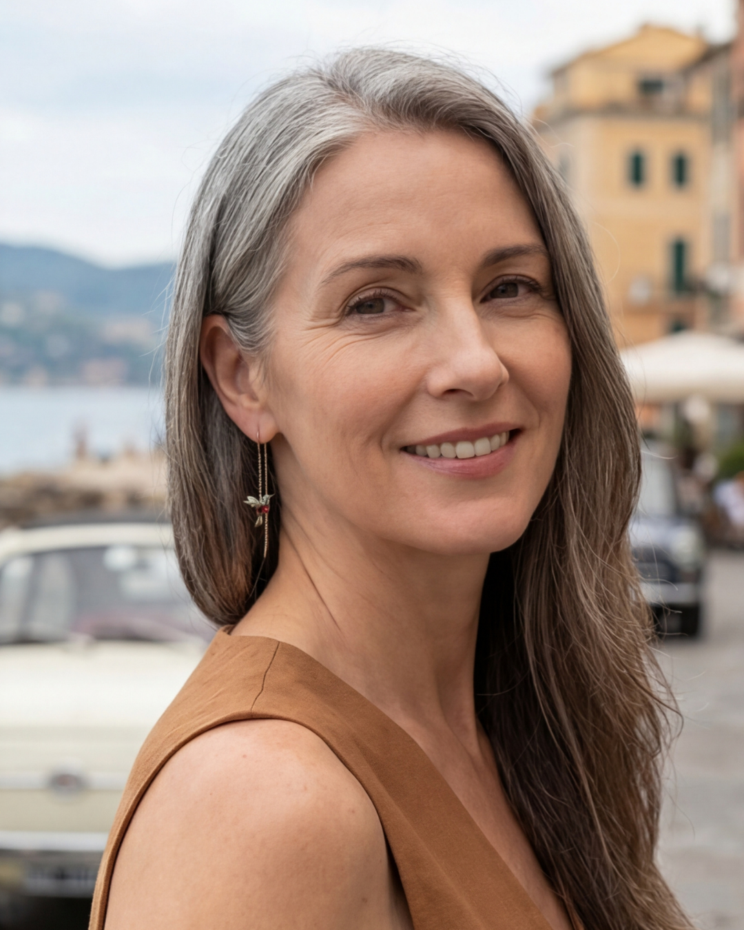 Safira fülbevalók