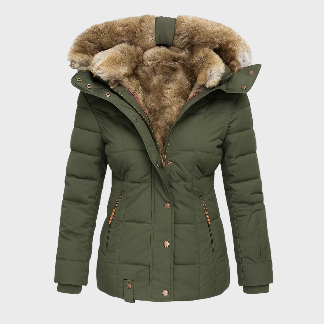 Dominika - Warm winter coat with soft fur lining