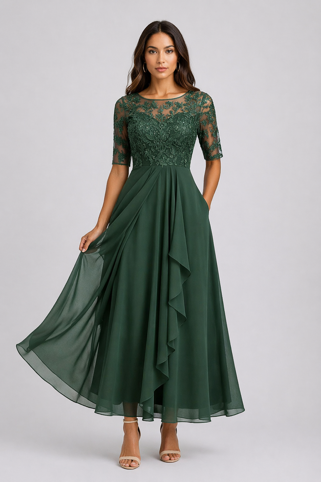 Paula | Elegáns sifonruha