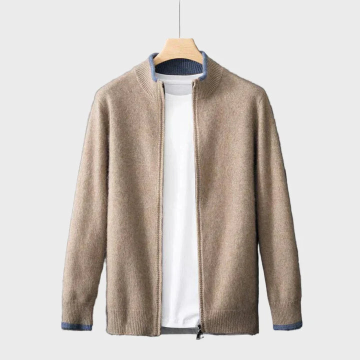 Luděk - Cashmere coat with zip