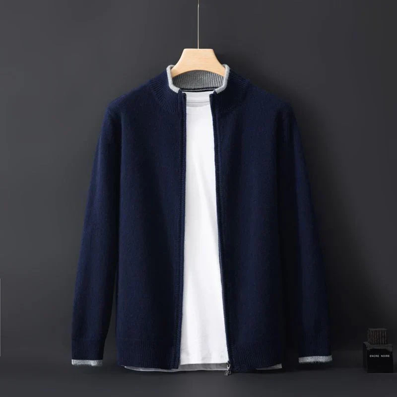 Luděk - Cashmere coat with zip