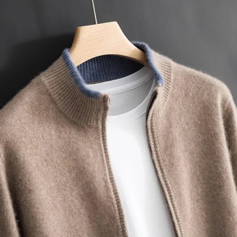 Luděk - Cashmere coat with zip