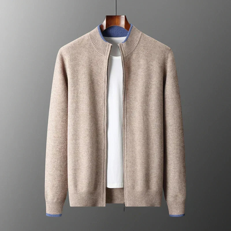 Luděk - Cashmere coat with zip