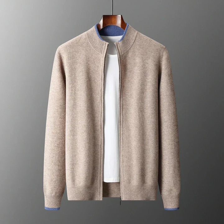Luděk - Cashmere coat with zip