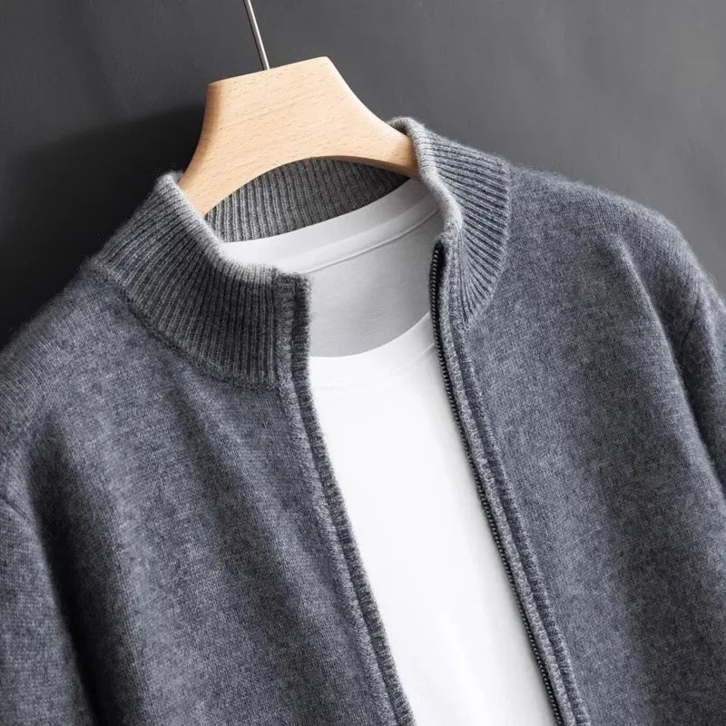 Luděk - Cashmere coat with zip