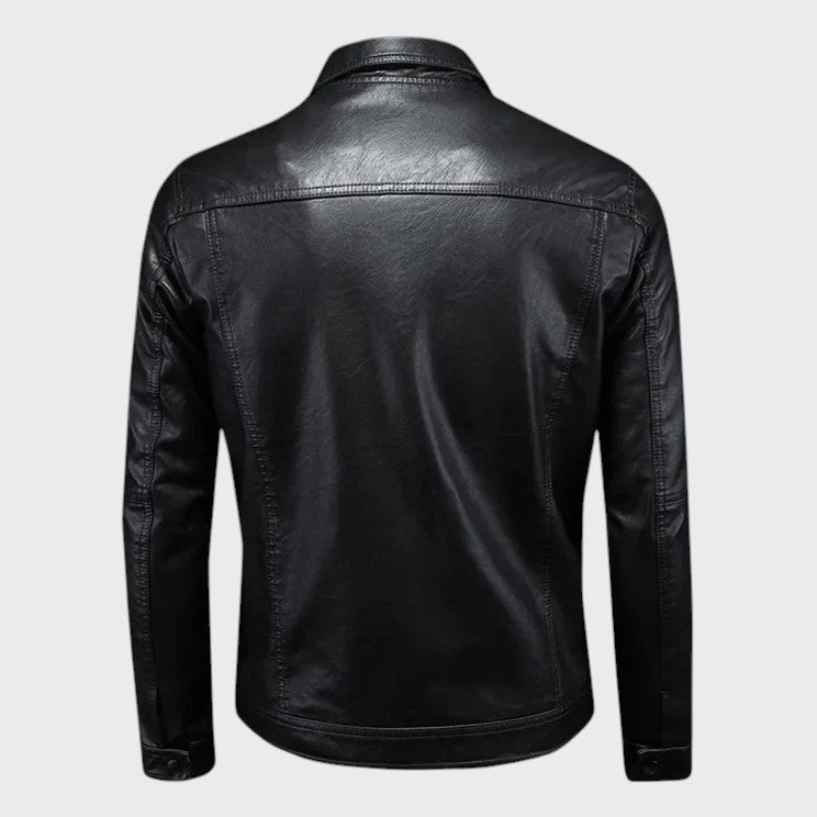 Jáchym - Elegáns bőrkabát
