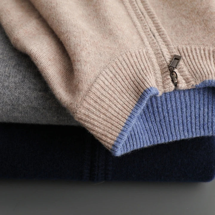Luděk - Cashmere coat with zip