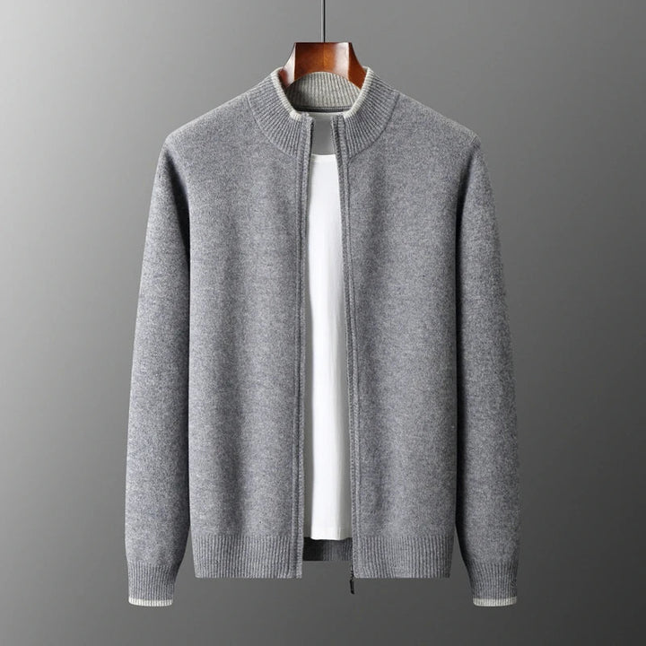 Luděk - Cashmere coat with zip