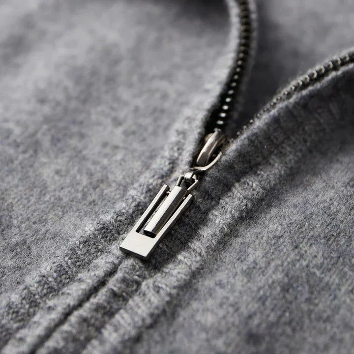 Luděk - Cashmere coat with zip