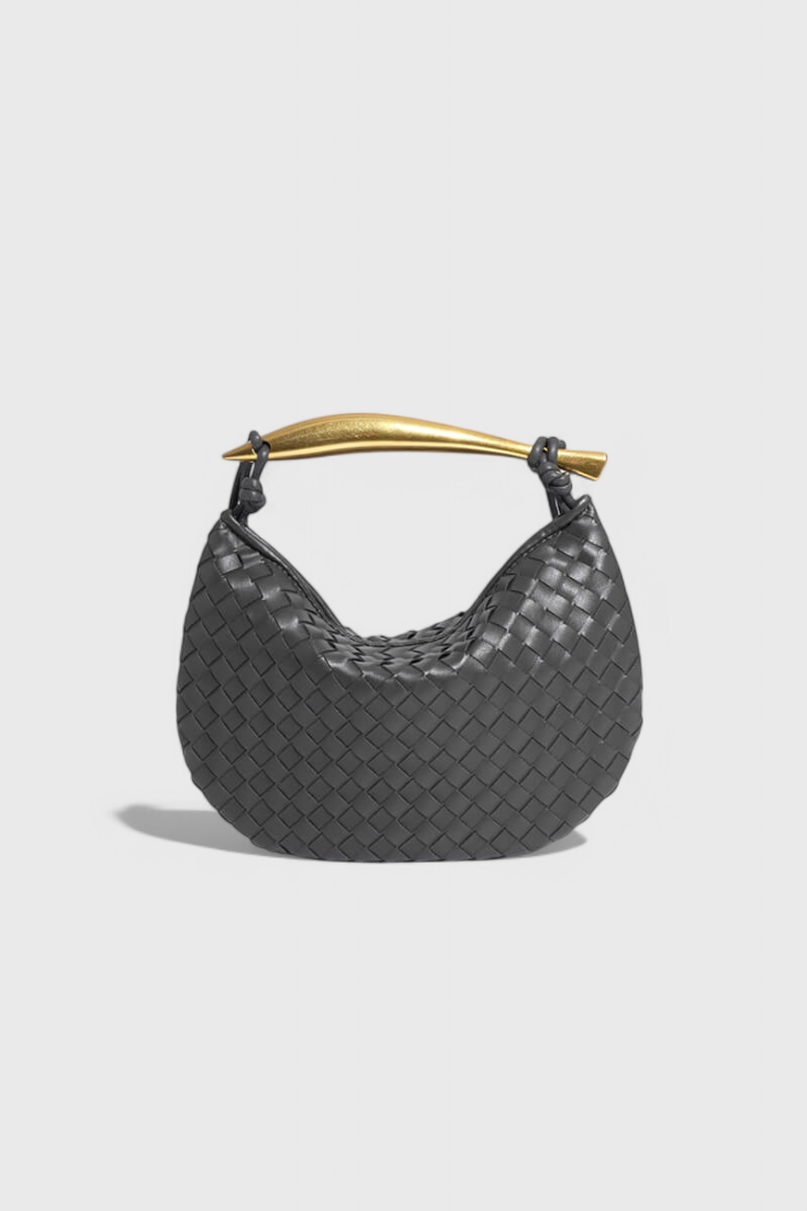 Gerda Bolso Woven táska arany fogantyúval