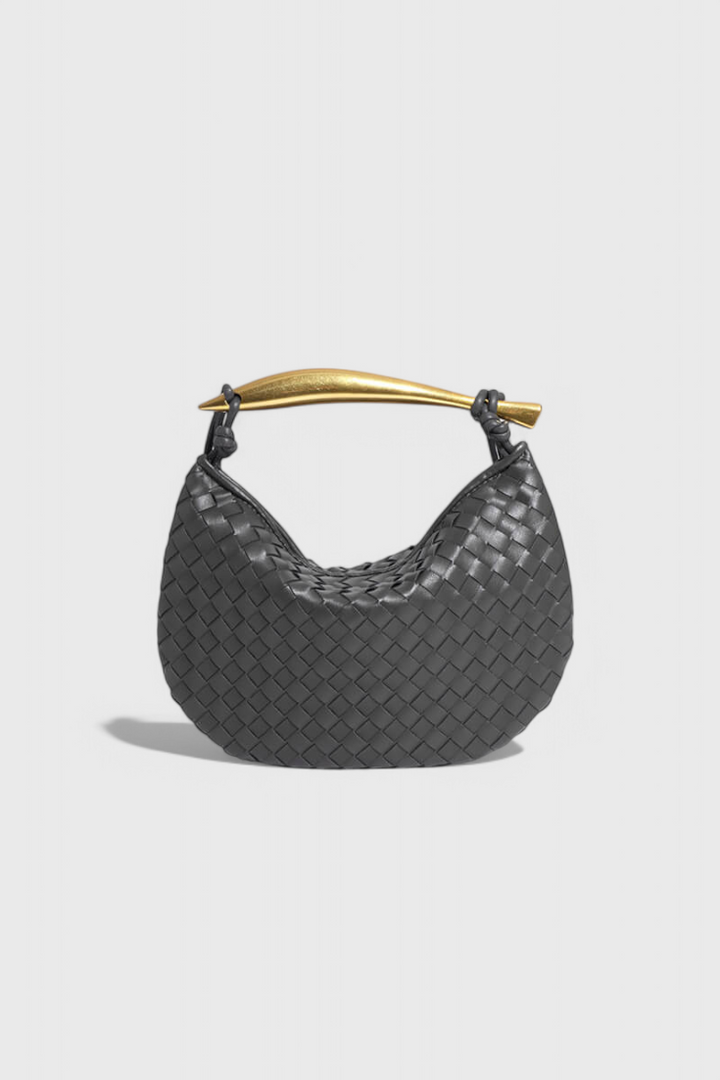 Gerda Bolso Woven táska arany fogantyúval