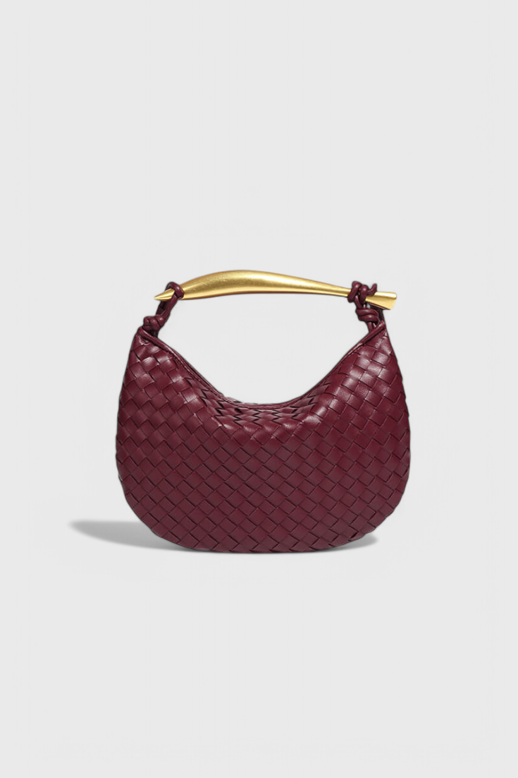 Gerda Bolso Woven táska arany fogantyúval