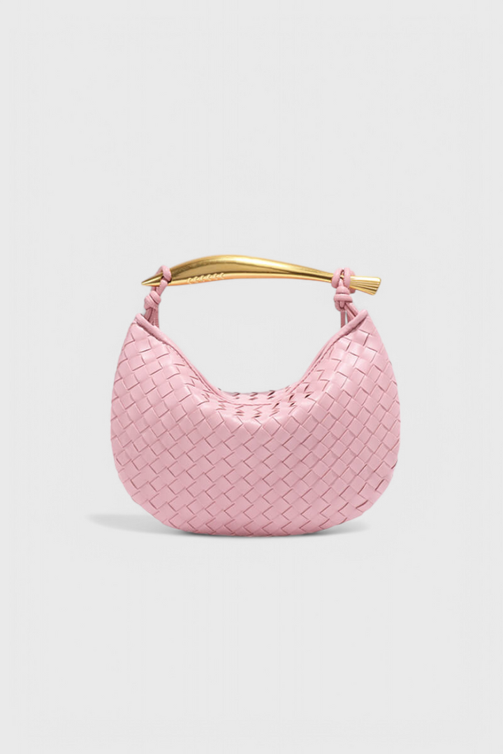 Gerda Bolso Woven táska arany fogantyúval