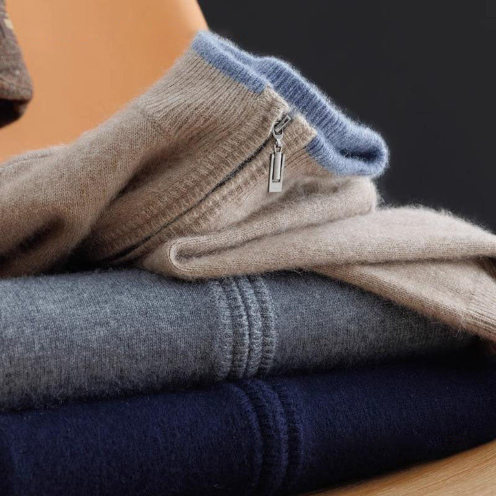 Luděk - Cashmere coat with zip