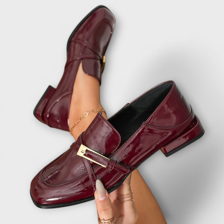 Izabela - Burgundy moccasins