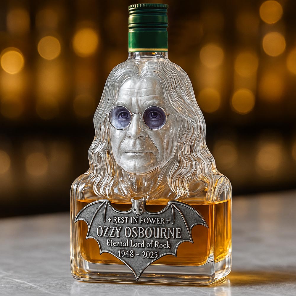 Eternizat üvegben — whisky üveg Ozzy Osbourne tiszteletére
