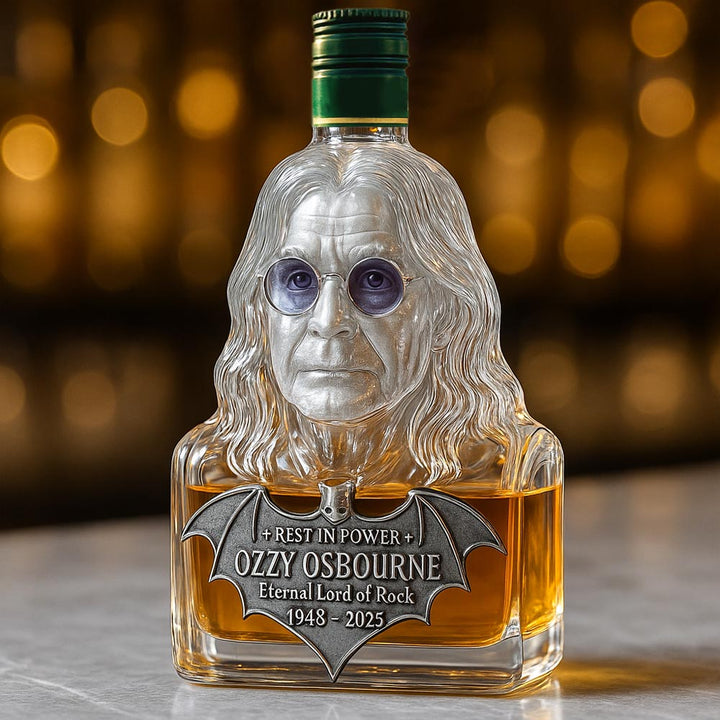 Eternizat üvegben — whisky üveg Ozzy Osbourne tiszteletére