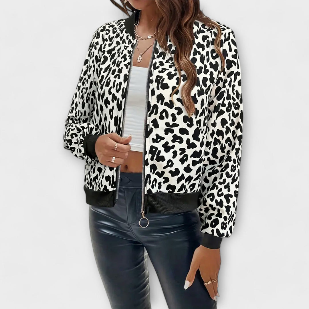 Rachel - Elegáns leopárdmintás kabát