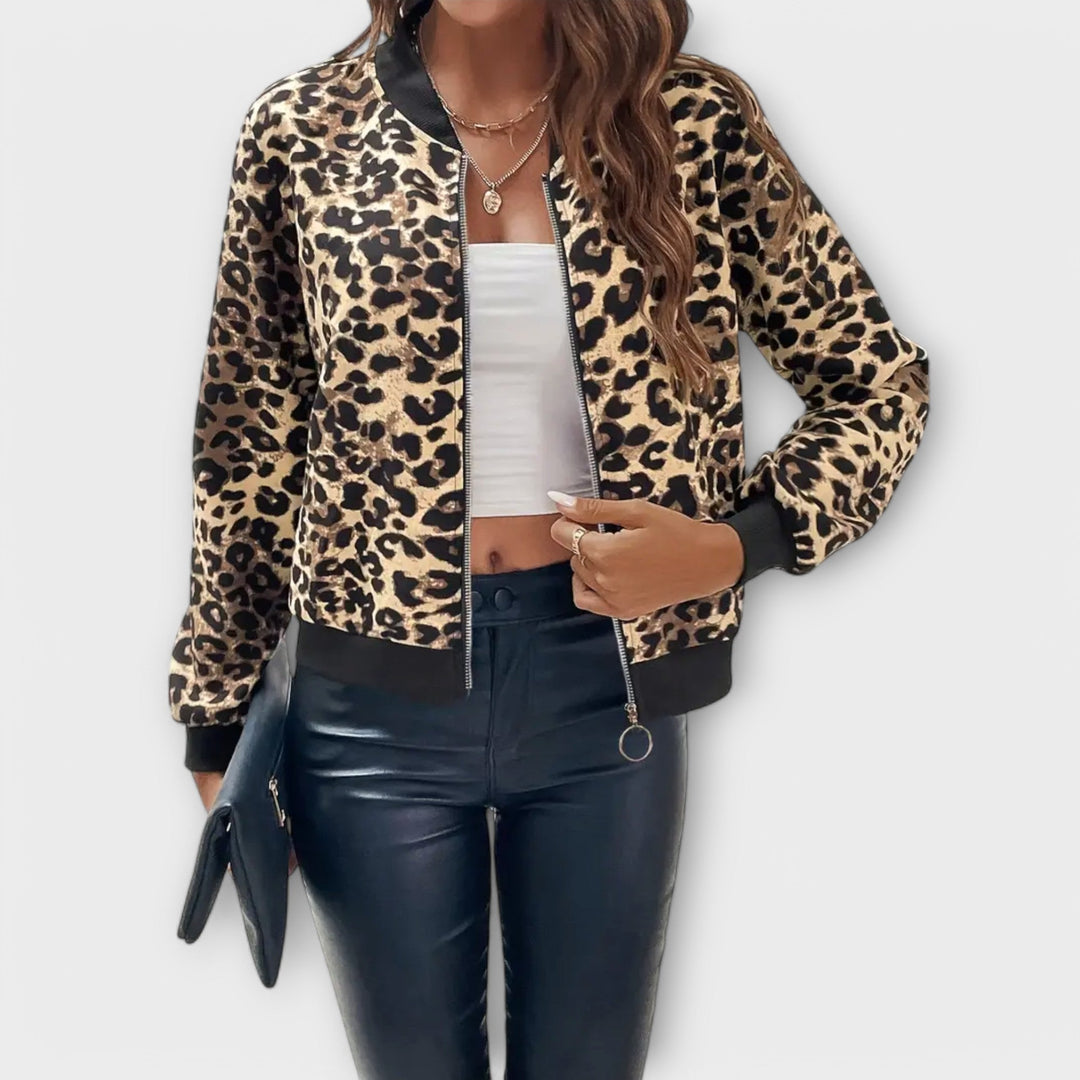 Rachel - Elegáns leopárdmintás kabát