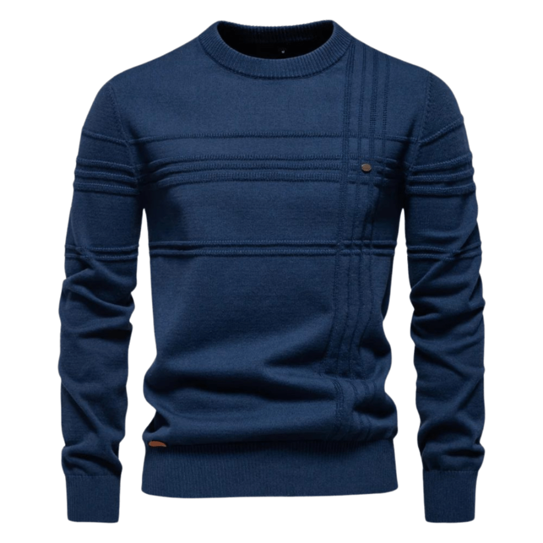 Gabriel - Men's sweater with diamond pattern