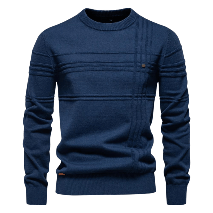 Gabriel - Men's sweater with diamond pattern