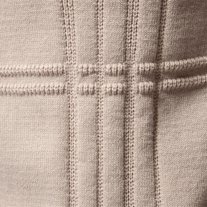 Gabriel - Men's sweater with diamond pattern
