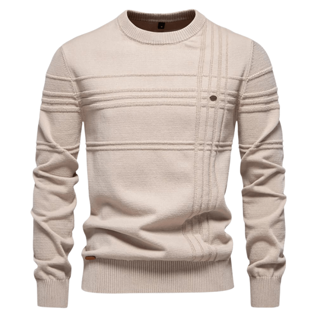 Gabriel - Men's sweater with diamond pattern