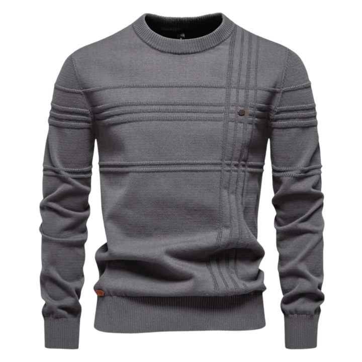 Gabriel - Men's sweater with diamond pattern