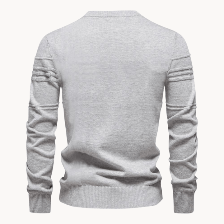 Gabriel - Men's sweater with diamond pattern