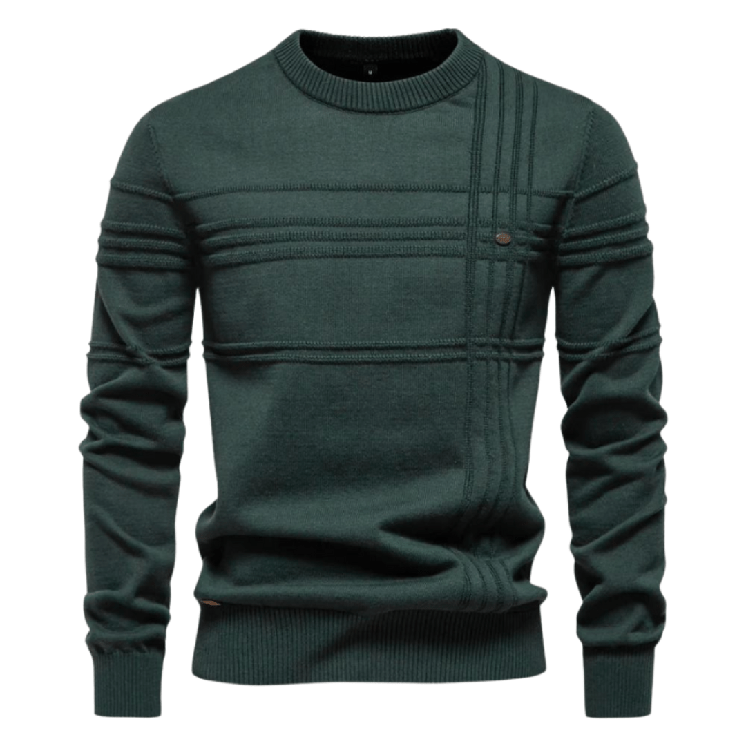 Gabriel - Men's sweater with diamond pattern