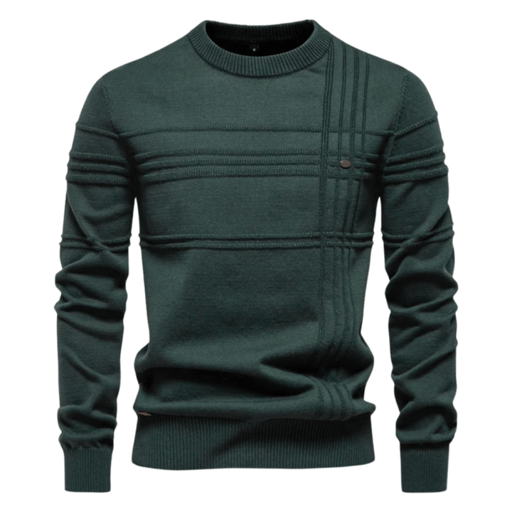Gabriel - Men's sweater with diamond pattern