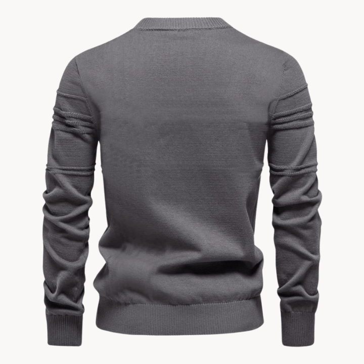 Gabriel - Men's sweater with diamond pattern
