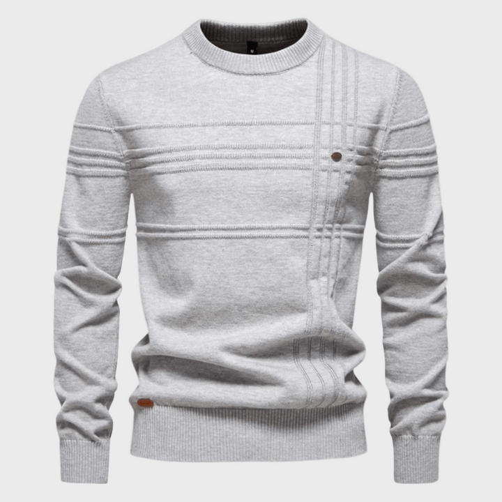 Gabriel - Men's sweater with diamond pattern