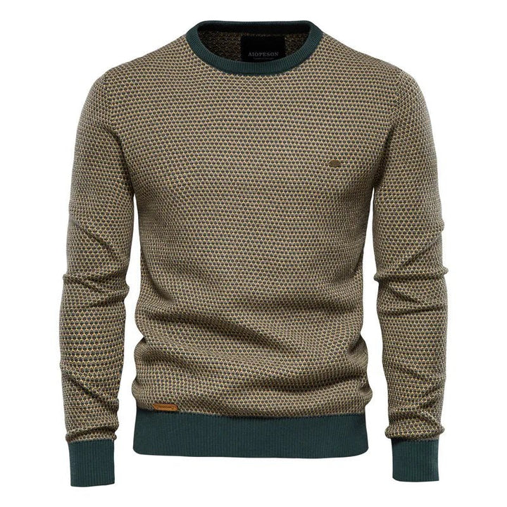 Dionýz - Men's sweater with diamond pattern